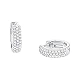 Die Ohrringe wurden aus hochwertigem 925er Sterling Silber gefertigt und mit weißen Zirkonia verziert