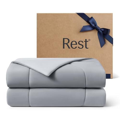 REST® Evercool® Cooling Comforter, King/Cali King, Blanket for Hot Sleepers, All Season Bedding...