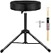 EASTROCK Drum Throne,Padded Drum Seat Drumming Stools with Anti-Slip Feet for Adults and Kids Drummers (Black)