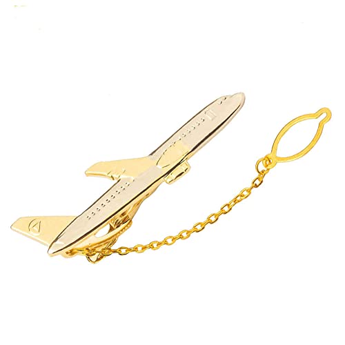 Krawattenklammer im Flugzeug für Herren, Business-Persönlichkeit, Geburtstag, Hochzeit, Party, Anzug, Kleid, Krawattenklammer, M, Kunststoff