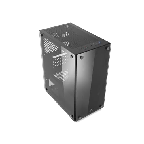 C3Tech Gabinete MT-G110BK Gamer Preto, com lateral e frontal em vidro temperado, filtro magnético anti-poeira, organizador de cabos, Compatível com placas-mãe Micro ATX e Mini ITX - Imagem 6