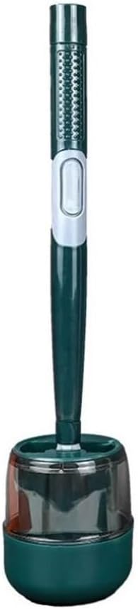 Toilet Brush Home Toilet Brush Holder Set, Silicone Bathroom, Refillable Handle Dispenser Toilet Brush and Holder