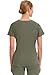 Healing Hands Women's Scrub Top V-Neck with 2 Pockets, 2-Way Stretch, and Yoga Knit Side Panels for Slim Fit - 2245, S, Olive