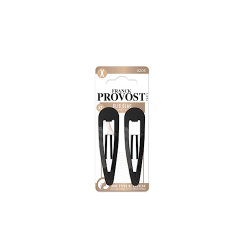 Franck Provost Clic Clac Large Hair Clips - Set of 2 - Outdoors, Black