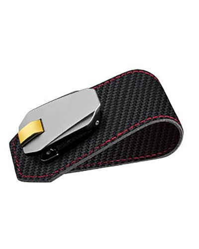 Clip pour lunettes de soleil de voiture style carbone, étui haut de gamme universel