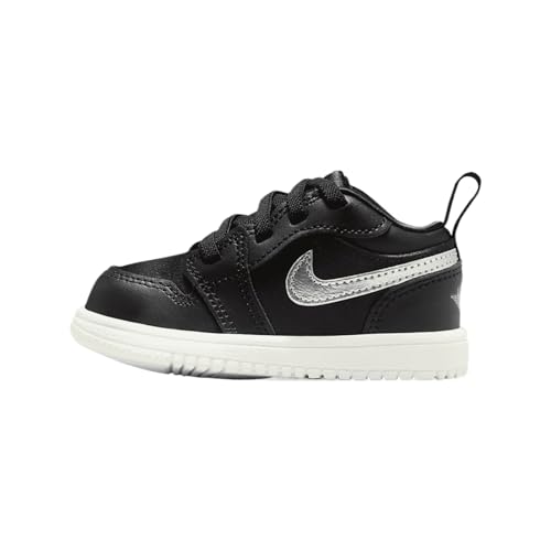Jordan 1 Low Alt SE Baby/Toddler Shoes (FZ3922-001, Black/Sail/Metallic Gold/Metallic Silver)