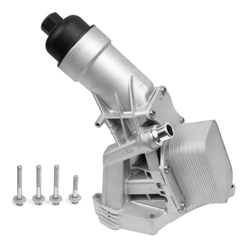 Donbalauto Aluminium engine Oil Cooler Filter Housing Assembly Compatible with BMW 230i 330i 430i 530e 530i X3 X4 2016-2022 Replace 11428596283 oil filter housing oil cooler housing engine oil cooler