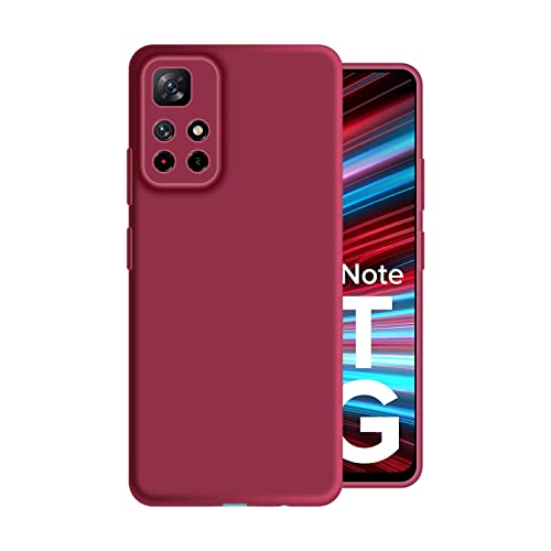 Image of Case Creation Liquid TPU Silicone Cover for Redmi Note 11T 5G Soft Case,Anti-Dirty Slim Case Matte Candy TPU Raised Bezel (Splash of Color) Back Case Cover for Redmi Note 11T 5G -Electric Blue