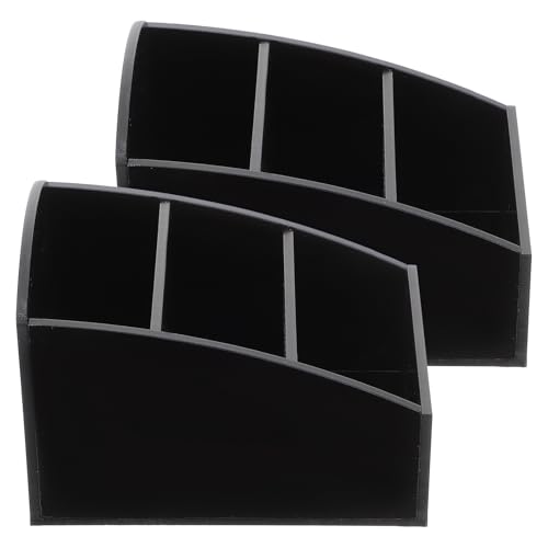 SHINEOFI Organizador de Café y Té de Acrílico Transparente Caja para Bolsas de Azúcar y Condimentos 2 Unidades Soporte para Barra de Café y Mostrador Adecuado para Hogar y Restaurantes