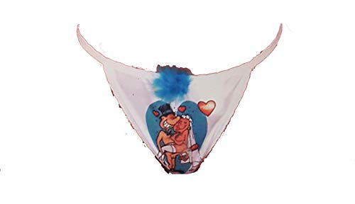 FEMARVI String sexy pour femme, pour la mariée, le film avec impression amusante gadget plaisante avec positions mariés Cover