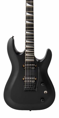 BAMBOO, Guitarra Electrica BOKY HH Black. Orientacion Derecho, 2 Microfonos Humbucker. Terminacion Mate.