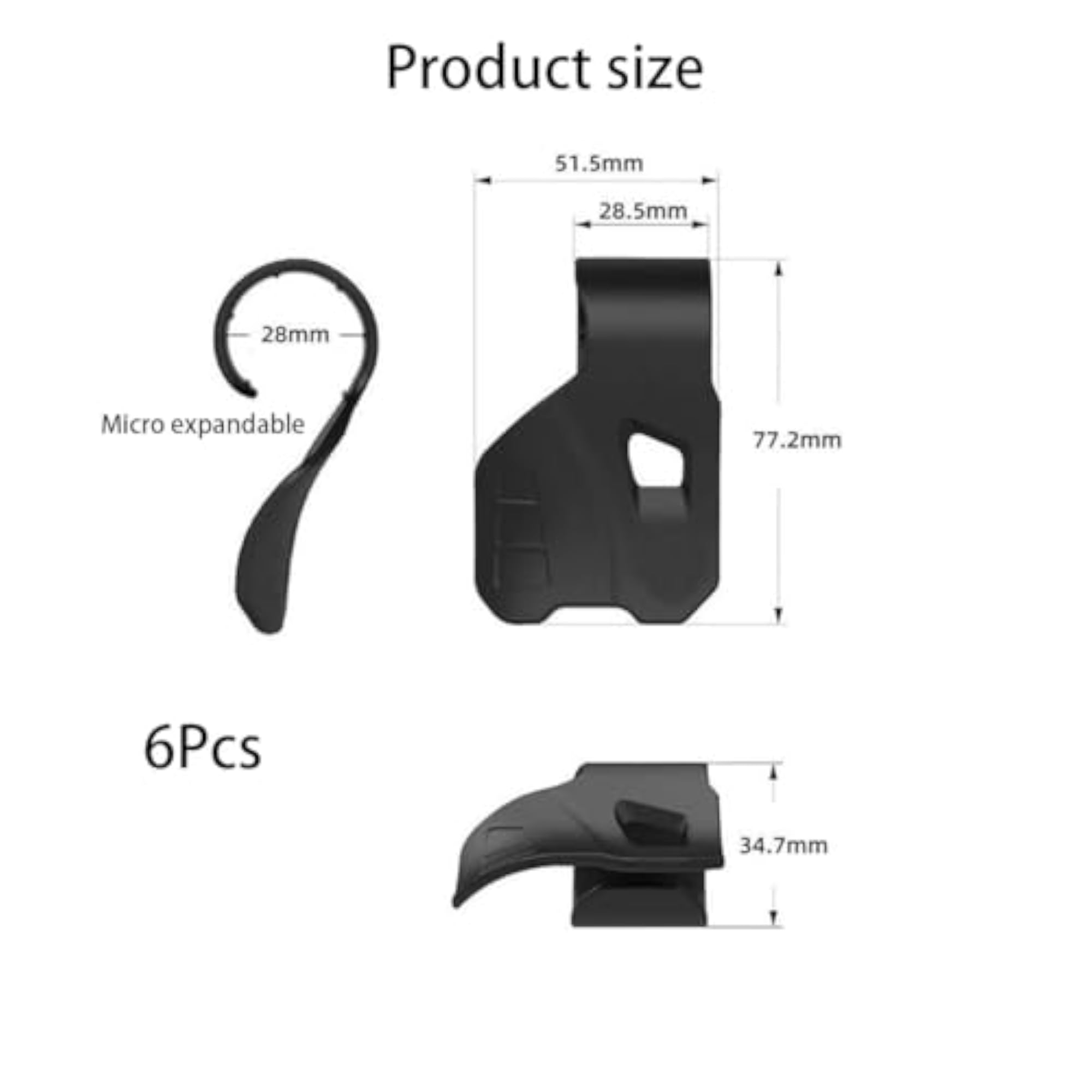 6Pcs Cruise Control Bike Handle Grip Set, Ergonomic Design