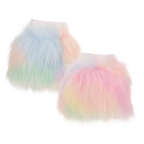 BESPORTBLE 1 Pair Arm Warmer Warmers Sleeve Pink Fur Guest Cute Plush Blue Women Wrist Workout Faux Fluffy Furry Fashion For Couples Fake Artificial Fur