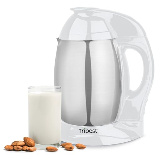 Tribest Soyabella SB-130 Deluxe Automatic Nut Milk Maker & Soy Milk Maker Machine, White/Stainless Steel by Tribest - Used condition - US$78.90