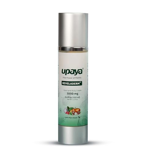 Upaya CBD Upaya Reveladerm™ Hemp Body Cream – CO2-Extracted Hemp Oil Moisturizer, Shea & Cocoa Butter Body Lotion, Hydrating Plant-Based Skin Cream for Dry Skin – 3000mg Hemp Extract 15 ml