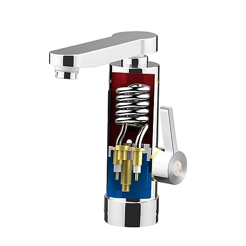 Grifo calentador de agua instantáneo sin tanque y eléctrico con indicador digital LED 3
