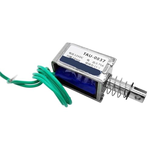 Électroaimant solénoïde U0837 DC 24V 12V traction poussée course 10mm force 2kg - 5
