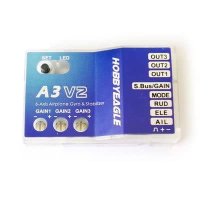 Generic Hobby Eagle 3-axis Gyro A3 V2 Stabilizer Flight Control Aircraft Rc Fixed Wing Helicopter, WYC_DJFF_10908