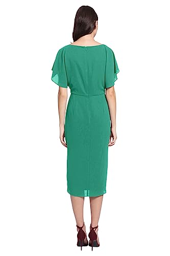 Image of Maggy London Women's Dresses Boat Neck Flutter Sleeve Dress Occasion Event Guest of