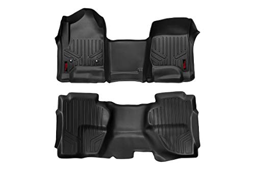 Rough Country Floor Mats for 14-18 Chevy/GMC 1500/2500HD | Double Cab - M-21142