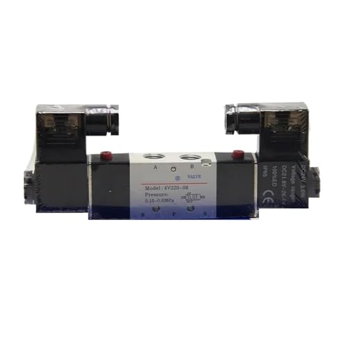 Électrovanne 4V120-06 à inversion rapide 5/2 pour vérin pneumatique 12V