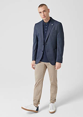 s.Oliver BLACK LABEL 02.899.54.4490 Veste De Costume, Bleu (Blue Dobby 58k4), 38 Homme - Image 7