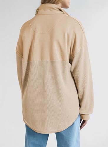 Image of SHEWIN Women Fall Sweatshirt Casual Half Zip Pullover Fall Top 2026 Clothes