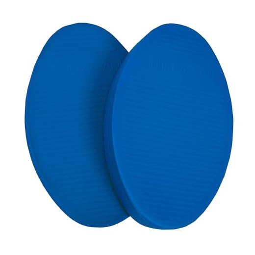 TheraBand Stability Trainer Pad, Intermediate Level Blue Balance Trainer & Wobble Cushion for Balance & Core Strengthening, Rehabilitation, & Physical Therapy, Round Sport Balance Trainer, Set of 2