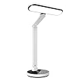 Miady LED Desk Lamp Stepless Dimming for Office Home, 6 Lighting Brightness Levels with Adjustable Arm, 15/30/45 Minutes Auto-Off Timer, Eye-Caring Reading Light for Table Bedroom Study