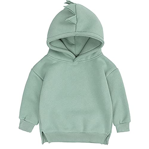 Qlipin Unisex Baby Sweatshirt Hooded Sweatshirt Long Sleeve Sweat Top Green #TOP1