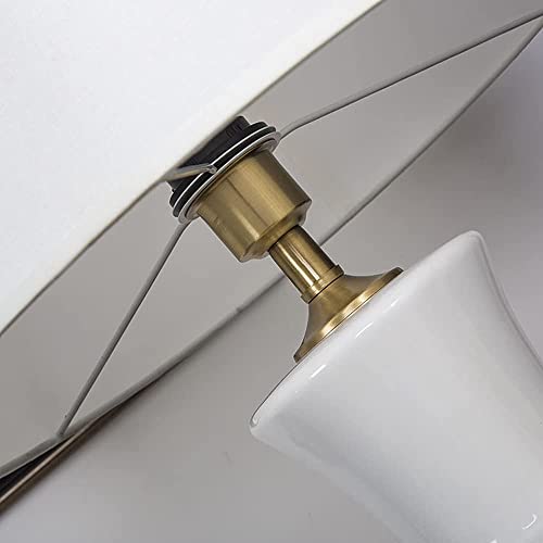 Mdrbb Table Lamps,Led Reading Lamp Lighting Study Lamp Ceramic Cloth Gold-Plated Suitable For Living Room, Study Room, Bedroom, Coffee Shop E27 Bedside Decoration Night Light #TOP6