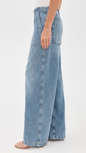 Good American Women's Lite Linen Denim Pants4