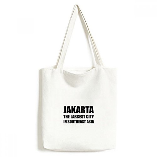 Sac fourre-tout en toile Jakarta grand sac lavable et multicolor
