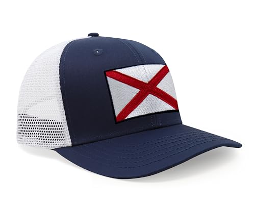 Image of International Tie State Hat for Men and Women, Adjustable Snapback Trucker Baseball Cap with Embroidered Patch