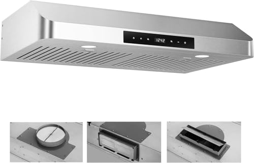 Everkitch EVK Range Hood 30Inch, Under Cabinet Range Hood,Kitchen Vent Hood cover