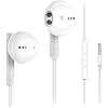 Kimwood Wired Earbuds with Microphone, Wired Earphones in Ear Headphones HiFi Stereo, Powerful Bass and Crystal Clear Audio, Compatible with iPhone, iPad, Android, Computer Most with 3.5mm Jack