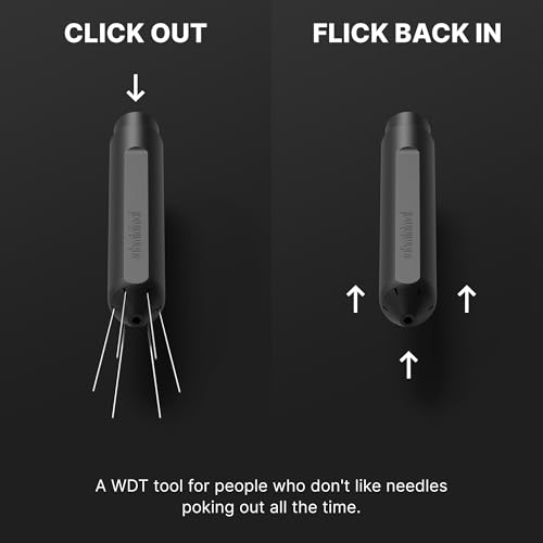 Subminimal Flick WDT Espresso Distribution Tool - Stirrer Tool For Barista-Grade Precision Brewing - Tamper w/Retractable Needles - Coffee & Espresso Machine Parts & Accessories