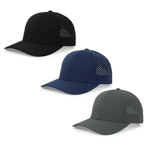 Image of Quick Dry Baseball Cap Curved Brim Mesh Snapback Hat for Men Women