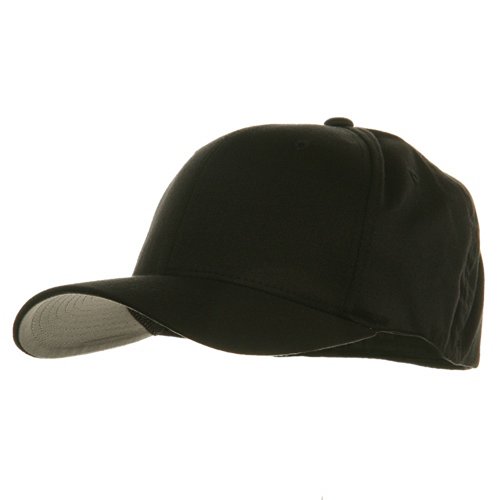 Flexfit Premium Wooly Combed Twill Cap, XL/XXL (Black)