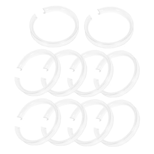 Lurrose 10個 透明アクリル製ジュエリー展示スタンド 多用途ブレスレットラック 翡翠バングル ビーズブレスレット対応 クリアショーケース