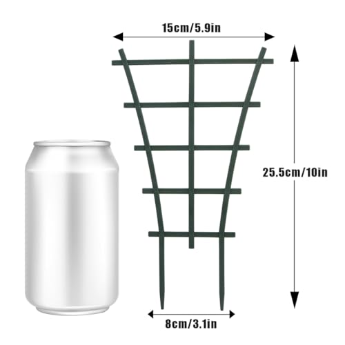 Trellis Small Outdoor, Mini Vine Support Indoor Plant Trellis for Climbing Plants Patio Pot Stackable Potted Stakes Plastic Houseplant Superimposed Garden Planter Vegetable Flower 5.91“ W x 10.24” h