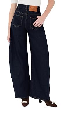 A.W.A.K.E. Mode Women's Rounded Rinse Wash Jeans