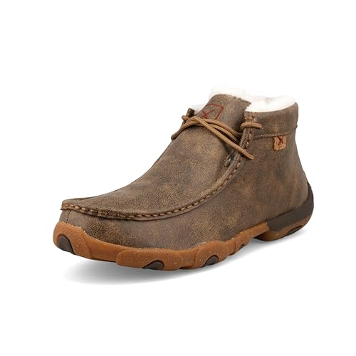 Image of Twisted X Women's Chukka Driving Moc, Moc Toe, Bomber & Fur Lining, 12 M