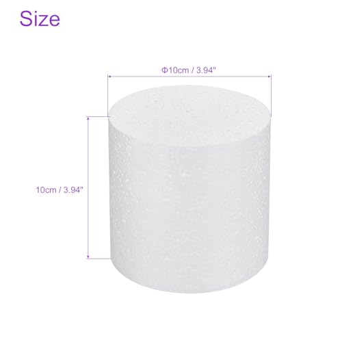 Faux gâteaux en mousse blanche de 10 cm DMiotech pour réussir vos structures de gâteaux d'anniversaire - 4