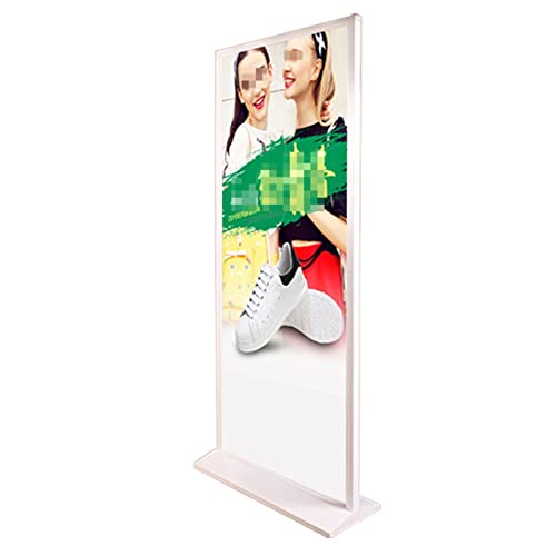 Présentoir porte-affiches double face vertical blanc de dimensions 60x160 cm