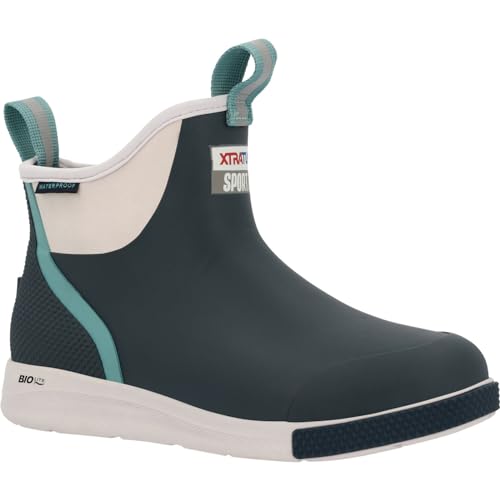 Image of Xtratuf Women's 6 in Ankle Deck Boot Sport, Stormy Blue, Size 8(M)