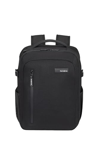 Image of Samsonite Roader Cabin Backpack 40 x 30 x 20 cm Hand Luggage for Ryanair, Wizz Air & Vueling, Underseat Bag with Laptop Compartment 15.6 Inches, 26 L, 0.70 kg, Black (Deep Black)