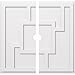 Ekena Millwork CMP36KX2-03000 Knox Architectural Grade PVC Contemporary, Two Piece Urethane Ceiling Medallions 36"OD x 3"ID x 12 1/2"C x 1"P