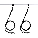 FunWater Paddle Leash Kayak Paddle Leash Retractable Coiled for Paddles, Kayak, Fishing, Rods, Plier