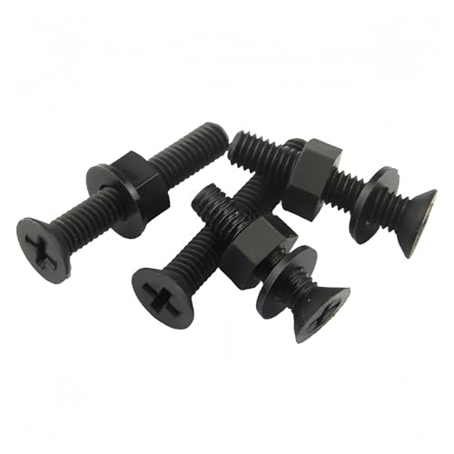 M2 M2.5 M3 M4 M5 M6 iCMNX{gibgbV[Rrl[VZbg(Black 50Sets,M3x15mm)